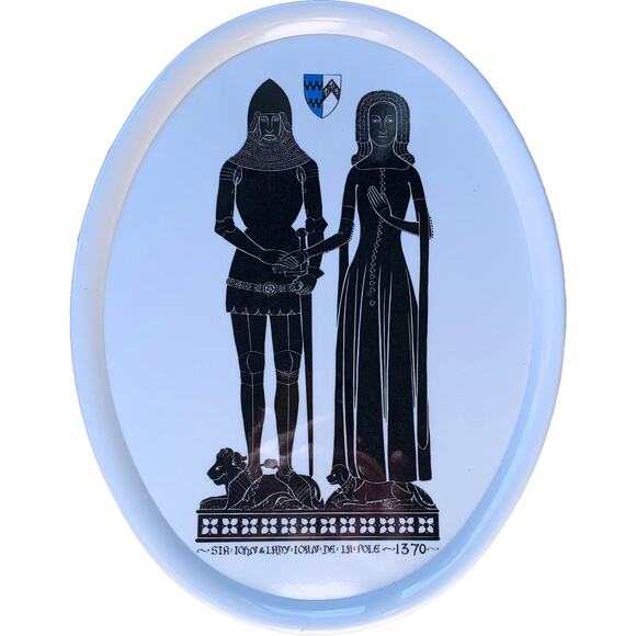 Rare Vintage Sir John/Lady Joan DE LA POLE Royal Family Melamine Serving Plate - Picture 8 of 8